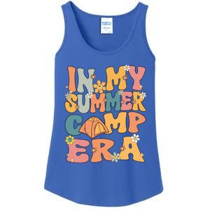 In My Summer Camp Era Retro Groovy Summer Camp Camping Funny Funny Gift Ladies Essential Tank