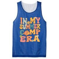 In My Summer Camp Era Retro Groovy Summer Camp Camping Funny Funny Gift Mesh Reversible Basketball Jersey Tank