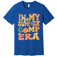 In My Summer Camp Era Retro Groovy Summer Camp Camping Funny Funny Gift Premium T-Shirt