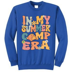 In My Summer Camp Era Retro Groovy Summer Camp Camping Funny Funny Gift Tall Sweatshirt