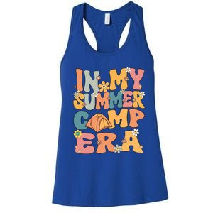 In My Summer Camp Era Retro Groovy Summer Camp Camping Funny Funny Gift Women's Racerback Tank