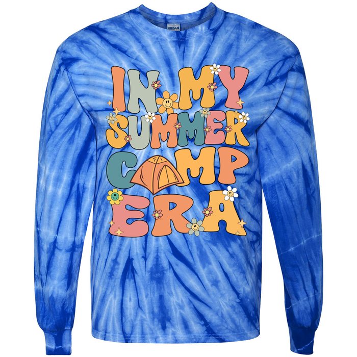 In My Summer Camp Era Retro Groovy Summer Camp Camping Funny Funny Gift Tie-Dye Long Sleeve Shirt