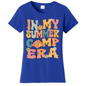 In My Summer Camp Era Retro Groovy Summer Camp Camping Funny Funny Gift Women's T-Shirt