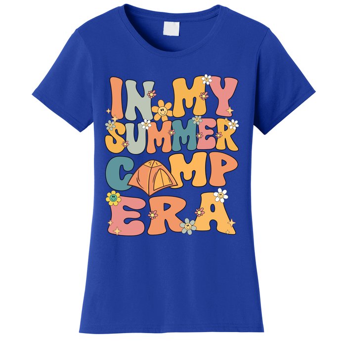 In My Summer Camp Era Retro Groovy Summer Camp Camping Funny Funny Gift Women's T-Shirt