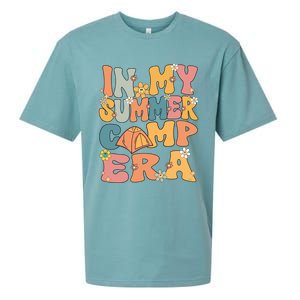 In My Summer Camp Era Retro Groovy Summer Camp Camping Funny Funny Gift Sueded Cloud Jersey T-Shirt