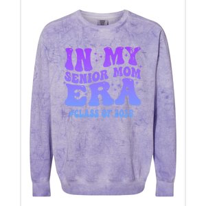 In My Senior Mom Era Class Of 2025 Senior Mom 2025 Groovy Gift Colorblast Crewneck Sweatshirt