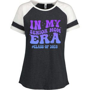 In My Senior Mom Era Class Of 2025 Senior Mom 2025 Groovy Gift Enza Ladies Jersey Colorblock Tee