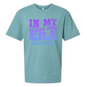 In My Senior Mom Era Class Of 2025 Senior Mom 2025 Groovy Gift Sueded Cloud Jersey T-Shirt