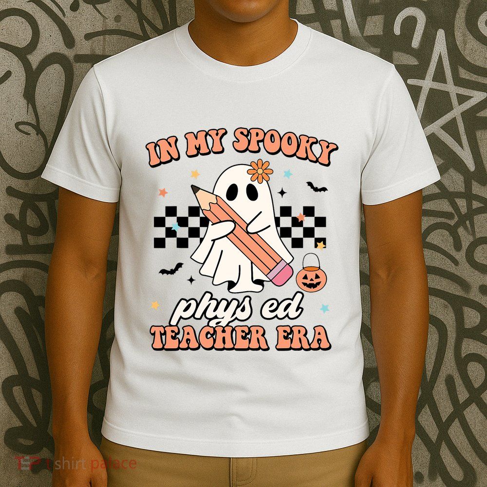 In My Spooky Physical Education Teacher Era Retro Halloween T-Shirt