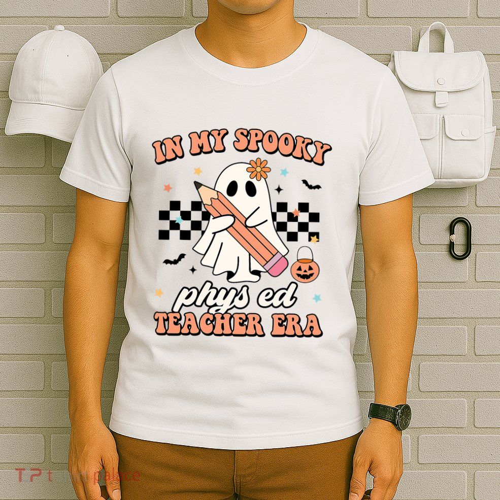 In My Spooky Physical Education Teacher Era Retro Halloween T-Shirt