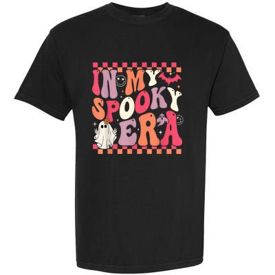 In My Spooky Era Groovy Hippie Halloween Ghost Women Garment-Dyed Heavyweight T-Shirt