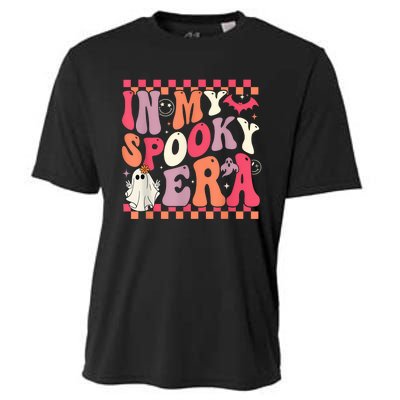 In My Spooky Era Groovy Hippie Halloween Ghost Women Cooling Performance Crew T-Shirt