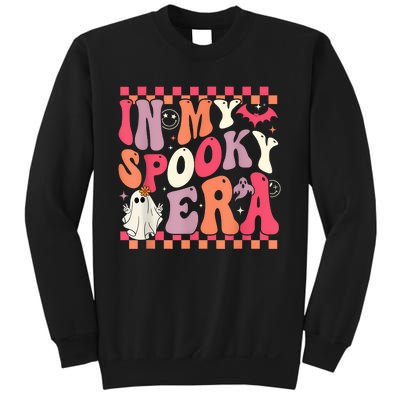 In My Spooky Era Groovy Hippie Halloween Ghost Women Sweatshirt