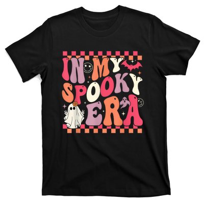 In My Spooky Era Groovy Hippie Halloween Ghost Women T-Shirt