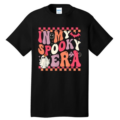 In My Spooky Era Groovy Hippie Halloween Ghost Women Tall T-Shirt