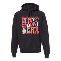 In My Spooky Era Groovy Hippie Halloween Ghost Women Premium Hoodie