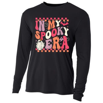 In My Spooky Era Groovy Hippie Halloween Ghost Women Cooling Performance Long Sleeve Crew