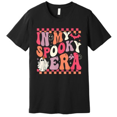 In My Spooky Era Groovy Hippie Halloween Ghost Women Premium T-Shirt