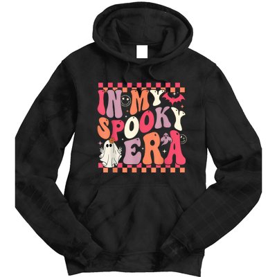 In My Spooky Era Groovy Hippie Halloween Ghost Women Tie Dye Hoodie