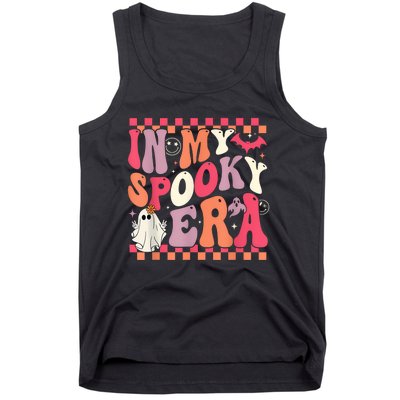 In My Spooky Era Groovy Hippie Halloween Ghost Women Tank Top