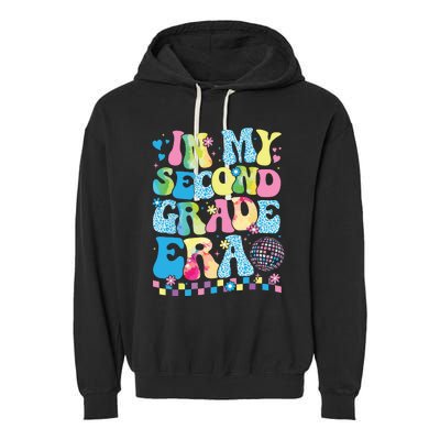 In My Second Grade Era Groovy Back To School Teachers Garment-Dyed Fleece Hoodie