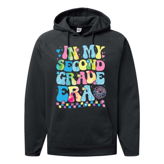 In My Second Grade Era Groovy Back To School Teachers Performance Fleece Hoodie