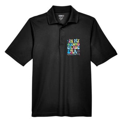 In My Second Grade Era Groovy Back To School Teachers Men's Origin Performance Pique Polo