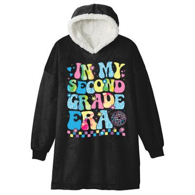 In My Second Grade Era Groovy Back To School Teachers Hooded Wearable Blanket