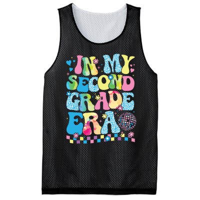 In My Second Grade Era Groovy Back To School Teachers Mesh Reversible Basketball Jersey Tank