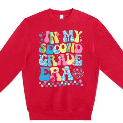 In My Second Grade Era Groovy Back To School Teachers Premium Crewneck Sweatshirt