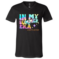 In My Summer Era Happy Last Day Of School Teacher V-Neck T-Shirt