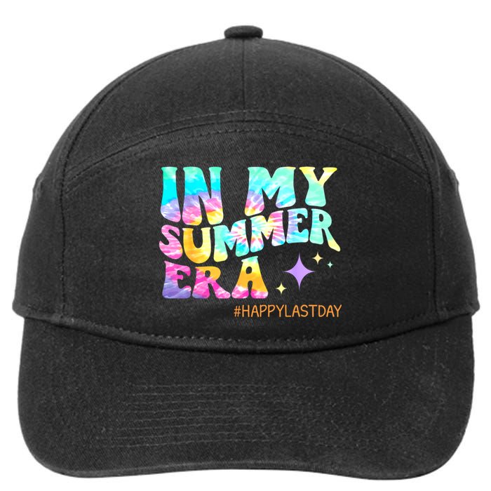 In My Summer Era Happy Last Day Of School Teacher 7-Panel Snapback Hat