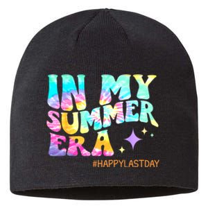 In My Summer Era Happy Last Day Of School Teacher Sustainable Beanie