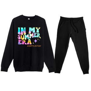 In My Summer Era Happy Last Day Of School Teacher Premium Crewneck Sweatsuit Set