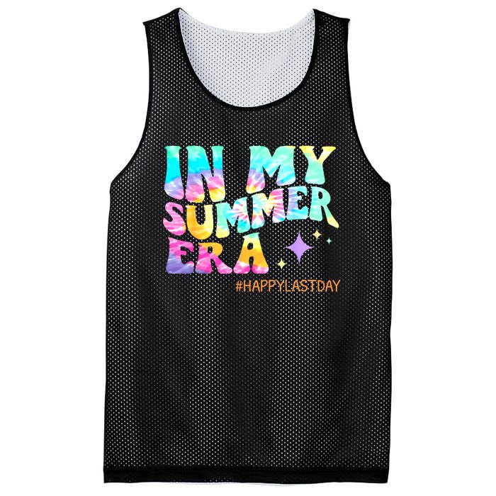 In My Summer Era Happy Last Day Of School Teacher Mesh Reversible Basketball Jersey Tank