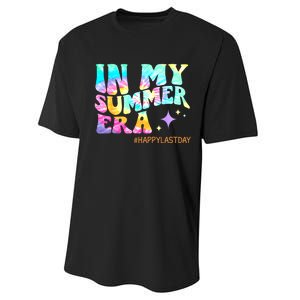 In My Summer Era Happy Last Day Of School Teacher Performance Sprint T-Shirt