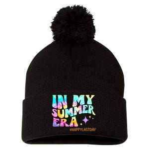 In My Summer Era Happy Last Day Of School Teacher Pom Pom 12in Knit Beanie