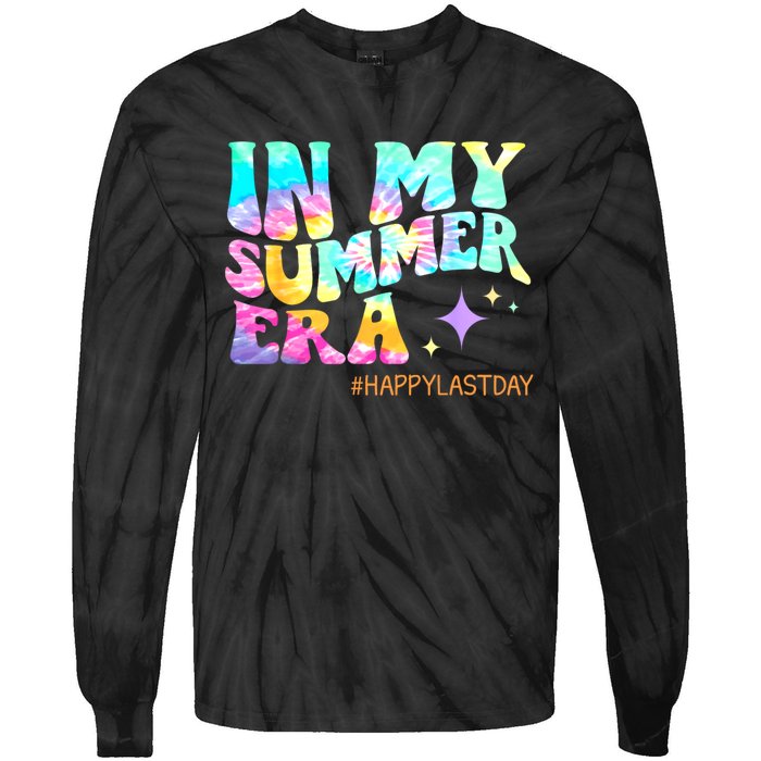 In My Summer Era Happy Last Day Of School Teacher Tie-Dye Long Sleeve Shirt