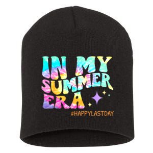 In My Summer Era Happy Last Day Of School Teacher Short Acrylic Beanie