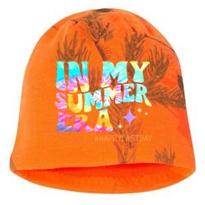 In My Summer Era Happy Last Day Of School Teacher Kati - Camo Knit Beanie