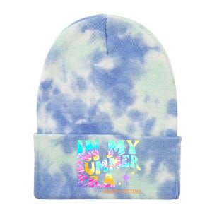 In My Summer Era Happy Last Day Of School Teacher Tie Dye 12in Knit Beanie