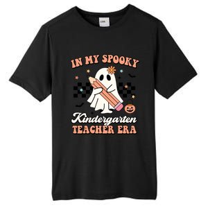 In My Spooky Kindergarten Teacher Era Groovy Retro Halloween Gift Tall Fusion ChromaSoft Performance T-Shirt