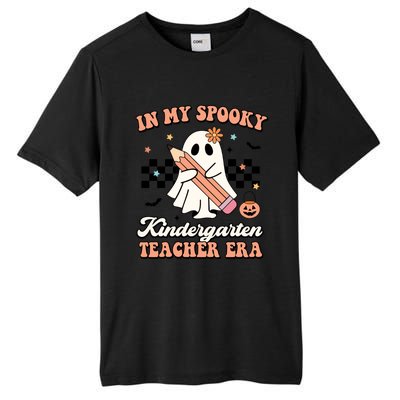 In My Spooky Kindergarten Teacher Era Groovy Retro Halloween Gift Tall Fusion ChromaSoft Performance T-Shirt