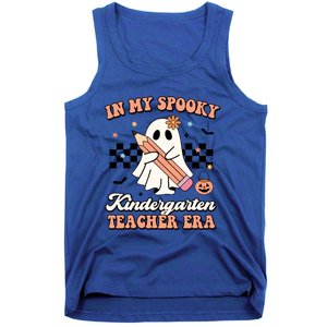 In My Spooky Kindergarten Teacher Era Groovy Retro Halloween Gift Tank Top