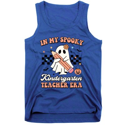 In My Spooky Kindergarten Teacher Era Groovy Retro Halloween Gift Tank Top