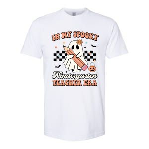 In My Spooky Kindergarten Teacher Era Groovy Retro Halloween Gift Softstyle CVC T-Shirt