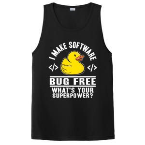 I Make Software Bug Free Programmer Debugging Rubber Duck Gift PosiCharge Competitor Tank