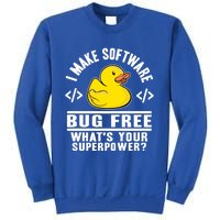 I Make Software Bug Free Programmer Debugging Rubber Duck Gift Sweatshirt