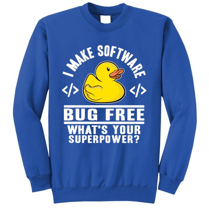 I Make Software Bug Free Programmer Debugging Rubber Duck Gift Sweatshirt