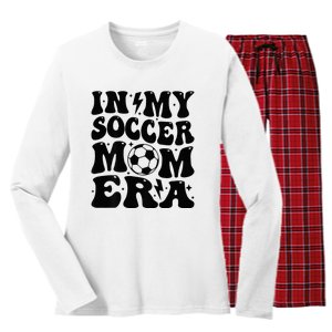 In My Soccer Mom Era Women's Long Sleeve Flannel Pajama Set 